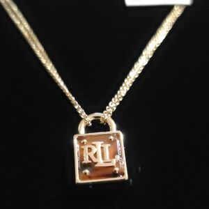 Laurrn Ralph Lauren Gold-tone Pendant‎ Necklace